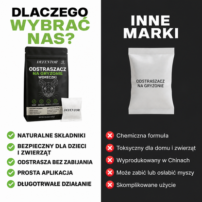DEFENTOR - Odstraszacz Saszetkowy Na Gryzonie