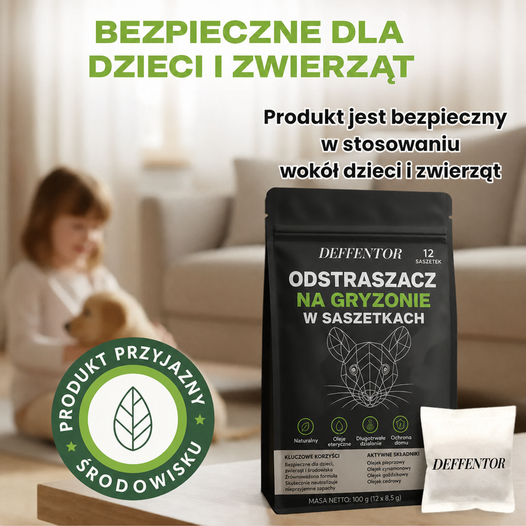 DEFENTOR - Odstraszacz Saszetkowy Na Gryzonie