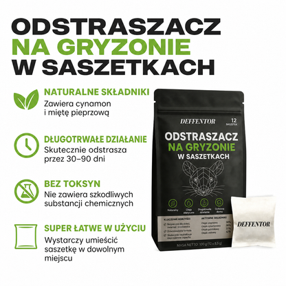 DEFENTOR - Odstraszacz Saszetkowy Na Gryzonie