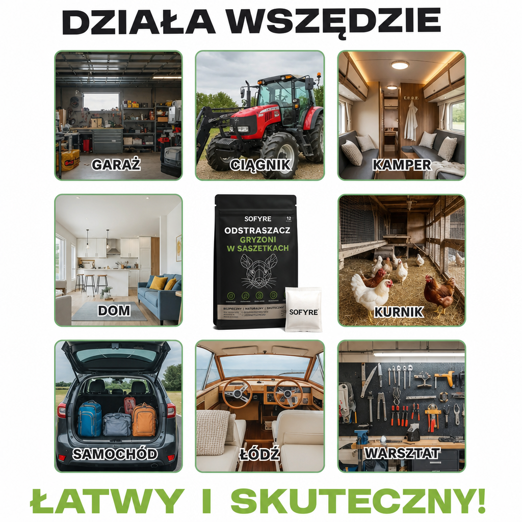 DEFENTOR - Odstraszacz Saszetkowy Na Gryzonie