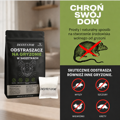 DEFENTOR - Odstraszacz Saszetkowy Na Gryzonie